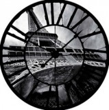 Consalnet Eiffel Torony az óra mögött vlies poszter, fotótapéta 10215VEZ1 /208x208 cm/