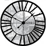 Consalnet Épület az óra mögött vlies poszter, fotótapéta 10690VEZ1 /208x208 cm/