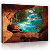 Consalnet Erdei vízesés, vászonkép, 60x40 cm méretben