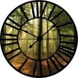 Consalnet Erdő az óra mögött vlies poszter, fotótapéta 10331VEZ1 /208x208 cm/