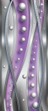 Consalnet Ezüst gyöngyök lilában öntapadós poszter, fotótapéta 1550SKT /91x211 cm/
