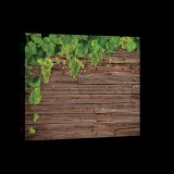 Consalnet Fa gerendák szőlővel, vászonkép, 60x40 cm méretben