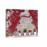 Consalnet Falra futott virágok, vászonkép, 60x40 cm méretben