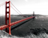 Consalnet Golden Gate Bridge poszter, fotótapéta Vlies (152,5 x 104 cm)