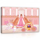 Consalnet Hercegnő a hintóval, vászonkép, 60x40 cm méretben