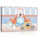 Consalnet Hercegnő a hintóval, vászonkép, 60x40 cm méretben