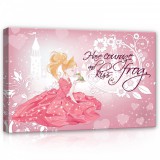 Consalnet Hercegnő és a béka, vászonkép, 60x40 cm méretben