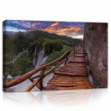 Consalnet Híd a vízesések felett, vászonkép, 60x40 cm méretben