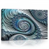 Consalnet Kék spirál, vászonkép, 60x40 cm méretben