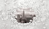 Consalnet Kilátás New York-ra poszter, fotótapéta, Vlies (104 x 70,5 cm)