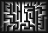 Consalnet Labirintus poszter, fotótapéta, Vlies (104 x 70,5 cm)