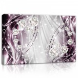 Consalnet Lila gyöngyös absztrakt, vászonkép, 60x40 cm méretben