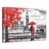Consalnet Londoni szerelmesek, vászonkép, 70x50 cm méretben