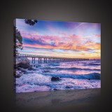 Consalnet Móló a naplementében, vászonkép, 60x40 cm méretben