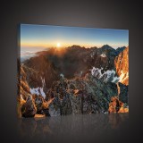 Consalnet Napfelkelte a hegyekben, vászonkép, 60x40 cm méretben