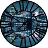 Consalnet New York az óra mögött vlies poszter, fotótapéta 20071VEZ1 /208x208 cm/