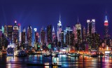 Consalnet New York éjjel poszter, fotótapéta Vlies (152,5 x 104 cm)