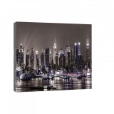 Consalnet New York este, vászonkép, 60x40 cm méretben