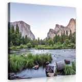 Consalnet Patak a hegyek között, vászonkép 80x80 cm méretben