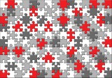Consalnet Puzzle poszter, fotótapéta, Vlies (104 x 70,5 cm)