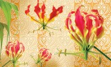 Consalnet Red lilies poszter, fotótapéta Vlies (312 x 219 cm)