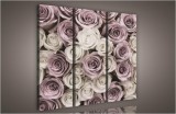 Consalnet Rózsák, 3 darabos vászonkép, 90x80 cm méretben