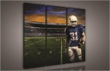 Consalnet Rugby játékos a pályán, 3 darabos vászonkép, 90x80 cm méretben