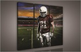 Consalnet Rugby játékos a pályán, 3 darabos vászonkép, 90x80 cm méretben
