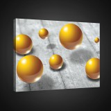 Consalnet Sárga gömbök, vászonkép, 60x40 cm méretben