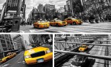 Consalnet Sárga taxi poszter, fotótapéta Vlies (254 x 184 cm)