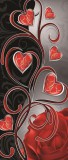 Consalnet Szivek vlies poszter, fotótapéta 303VET /91x211 cm/