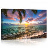 Consalnet Tenger a naplementében, vászonkép, 60x40 cm méretben