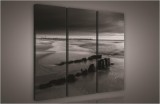 Consalnet Tenger fekete-fehér, 3 darabos vászonkép, 90x80 cm méretben