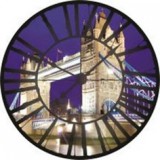 Consalnet Tower Bridge az óra mögött vlies poszter, fotótapéta 613VEZ1 /208x208 cm/