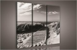 Consalnet Út a tengerhez, 3 darabos vászonkép, 90x80 cm méretben