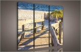 Consalnet Út a tengerpartra, 3 darabos vászonkép, 90x80 cm méretben