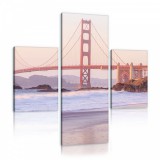 Consalnet Vászonkép 3 darabos, Golden Gate Híd 130x80 cm méretben