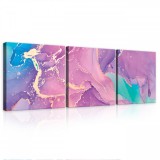 Consalnet Vászonkép 3 darabos, Márvány minta, 3 db 25x25 cm méret