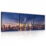 Consalnet Vászonkép 3 darabos, New York, 3 db 25x25 cm méret