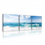 Consalnet Vászonkép 3 darabos, Tenger, 3 db 25x25 cm méret