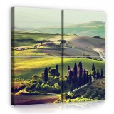 Consalnet Vászonkép 4 darabos, Dombok, völgyek 50x50 cm méretben