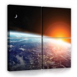 Consalnet Vászonkép 4 darabos, Föld 50x50 cm méretben