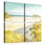 Consalnet Vászonkép 4 darabos, Út a tengerpartra 50x50 cm méretben