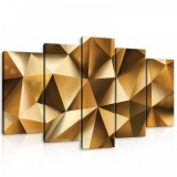 Consalnet Vászonkép 5 darabos, 3D Absztrakt minta 100x60 cm méretben