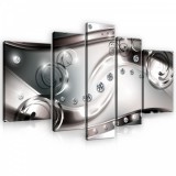 Consalnet Vászonkép, 5 darabos, Absztrakt kövekkel 170x100 cm méretben