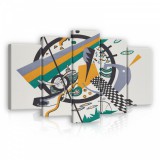 Consalnet Vászonkép 5 darabos, Absztrakt minták 100x60 cm méretben