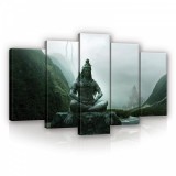 Consalnet Vászonkép 5 darabos, Budha a völgyben 100x60 cm méretben