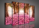 Consalnet Vászonkép, 5 darabos Cseresznyefák 150x100 cm méretben