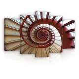 Consalnet Vászonkép 5 darabos, Csigalépcső II. 100x60 cm méretben