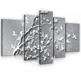Consalnet Vászonkép, 5 darabos, Fa 170x100 cm méretben